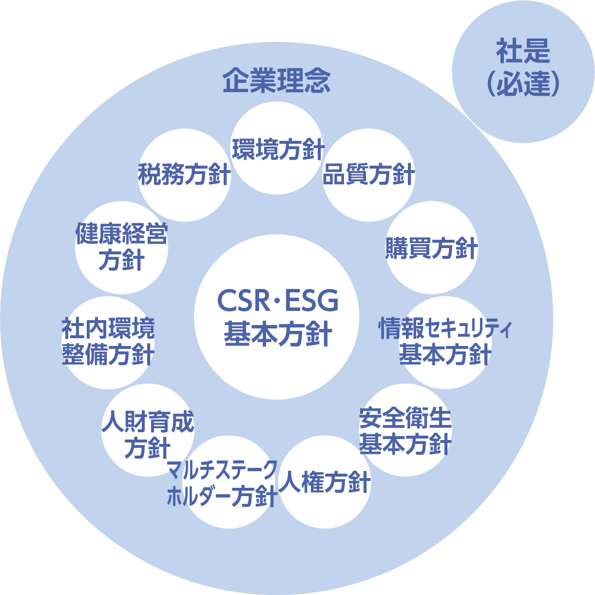 大日精化工業の基本方針概念図